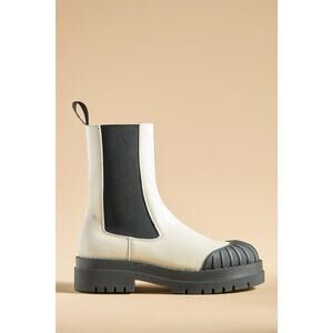 New Anthropologie Maeve Cream Chelsea Boots - New 41 EU (10.5-11.0 US)